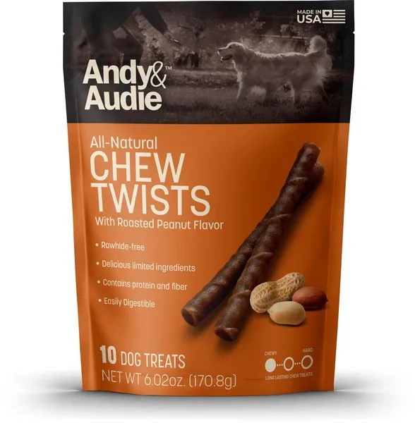 1ea 6.2oz. Andy & Audie Peanut Alt Twist - Treats